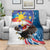 Personalized Filipino-American Blanket The Eight-Rayed Sun with Bald Eagle