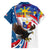 Personalized Filipino-American Family Matching Long Sleeve Bodycon Dress and Hawaiian Shirt The Eight-Rayed Sun with Bald Eagle