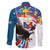 Personalized Filipino-American Family Matching Long Sleeve Bodycon Dress and Hawaiian Shirt The Eight-Rayed Sun with Bald Eagle