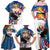 Personalized Filipino-American Family Matching Off Shoulder Maxi Dress and Hawaiian Shirt The Eight-Rayed Sun with Bald Eagle