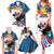 Personalized Filipino-American Family Matching Summer Maxi Dress and Hawaiian Shirt The Eight-Rayed Sun with Bald Eagle