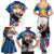 Personalized Filipino-American Family Matching Summer Maxi Dress and Hawaiian Shirt The Eight-Rayed Sun with Bald Eagle