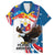 Personalized Filipino-American Family Matching Summer Maxi Dress and Hawaiian Shirt The Eight-Rayed Sun with Bald Eagle