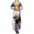 Personalized Filipino-American Family Matching Summer Maxi Dress and Hawaiian Shirt The Eight-Rayed Sun with Bald Eagle