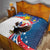 Personalized Filipino-American Quilt The Eight-Rayed Sun with Bald Eagle