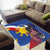 Personalized Filipino-American Area Rug Philippines Coat Of Arms with Bald Eagle