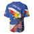 Personalized Filipino-American Baseball Jersey Philippines Coat Of Arms with Bald Eagle