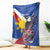 Personalized Filipino-American Blanket Philippines Coat Of Arms with Bald Eagle