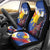 Personalized Filipino-American Car Seat Cover Philippines Coat Of Arms with Bald Eagle