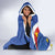 Personalized Filipino-American Hooded Blanket Philippines Coat Of Arms with Bald Eagle