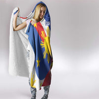 Personalized Filipino-American Hooded Blanket Philippines Coat Of Arms with Bald Eagle LT9 - Polynesian Pride