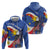 Personalized Filipino-American Hoodie Philippines Coat Of Arms with Bald Eagle