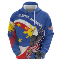 Personalized Filipino-American Hoodie Philippines Coat Of Arms with Bald Eagle LT9 - Polynesian Pride