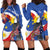 Personalized Filipino-American Hoodie Dress Philippines Coat Of Arms with Bald Eagle