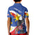 Personalized Filipino-American Kid Polo Shirt Philippines Coat Of Arms with Bald Eagle