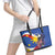 Personalized Filipino-American Leather Tote Bag Philippines Coat Of Arms with Bald Eagle