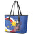 Personalized Filipino-American Leather Tote Bag Philippines Coat Of Arms with Bald Eagle