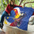 Personalized Filipino-American Quilt Philippines Coat Of Arms with Bald Eagle