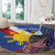 Personalized Filipino-American Round Carpet Philippines Coat Of Arms with Bald Eagle