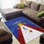 Personalized Pilipinas Eight-Rayed Sun Area Rug Philippines Map With Polynesian Style