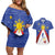 Personalized Pilipinas Eight-Rayed Sun Couples Matching Off Shoulder Short Dress and Hawaiian Shirt Philippines Map With Polynesian Style