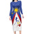 Personalized Pilipinas Eight-Rayed Sun Family Matching Long Sleeve Bodycon Dress and Hawaiian Shirt Philippines Map With Polynesian Style