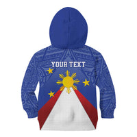 Personalized Pilipinas Eight-Rayed Sun Kid Hoodie Philippines Map With Polynesian Style LT9 - Polynesian Pride