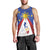 Personalized Pilipinas Eight-Rayed Sun Men Tank Top Philippines Map With Polynesian Style