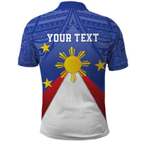 Personalized Pilipinas Eight-Rayed Sun Polo Shirt Philippines Map With Polynesian Style LT9 - Polynesian Pride