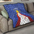 Personalized Pilipinas Eight-Rayed Sun Quilt Philippines Map With Polynesian Style