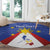 Personalized Pilipinas Eight-Rayed Sun Round Carpet Philippines Map With Polynesian Style