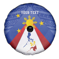 Personalized Pilipinas Eight-Rayed Sun Spare Tire Cover Philippines Map With Polynesian Style LT9 - Polynesian Pride