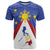 Personalized Pilipinas Eight-Rayed Sun T Shirt Philippines Map With Polynesian Style