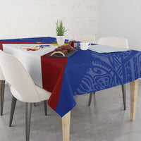Personalized Pilipinas Eight-Rayed Sun Tablecloth Philippines Map With Polynesian Style LT9 - Polynesian Pride