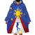 Personalized Pilipinas Eight-Rayed Sun Wearable Blanket Hoodie Philippines Map With Polynesian Style