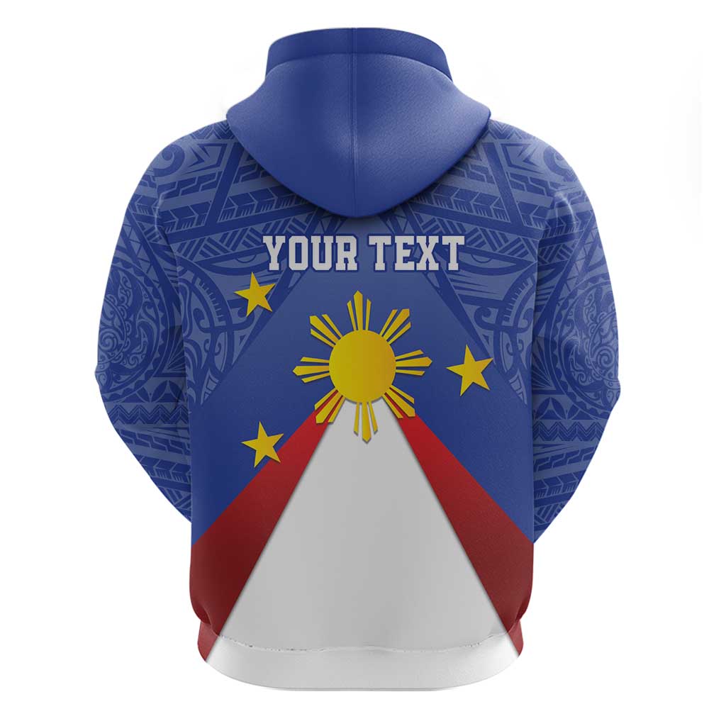 Personalized Pilipinas Eight-Rayed Sun Zip Hoodie Philippines Map With Polynesian Style LT9 - Polynesian Pride