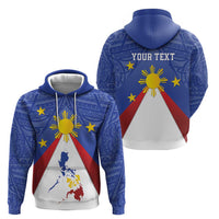 Personalized Pilipinas Eight-Rayed Sun Zip Hoodie Philippines Map With Polynesian Style LT9 - Polynesian Pride