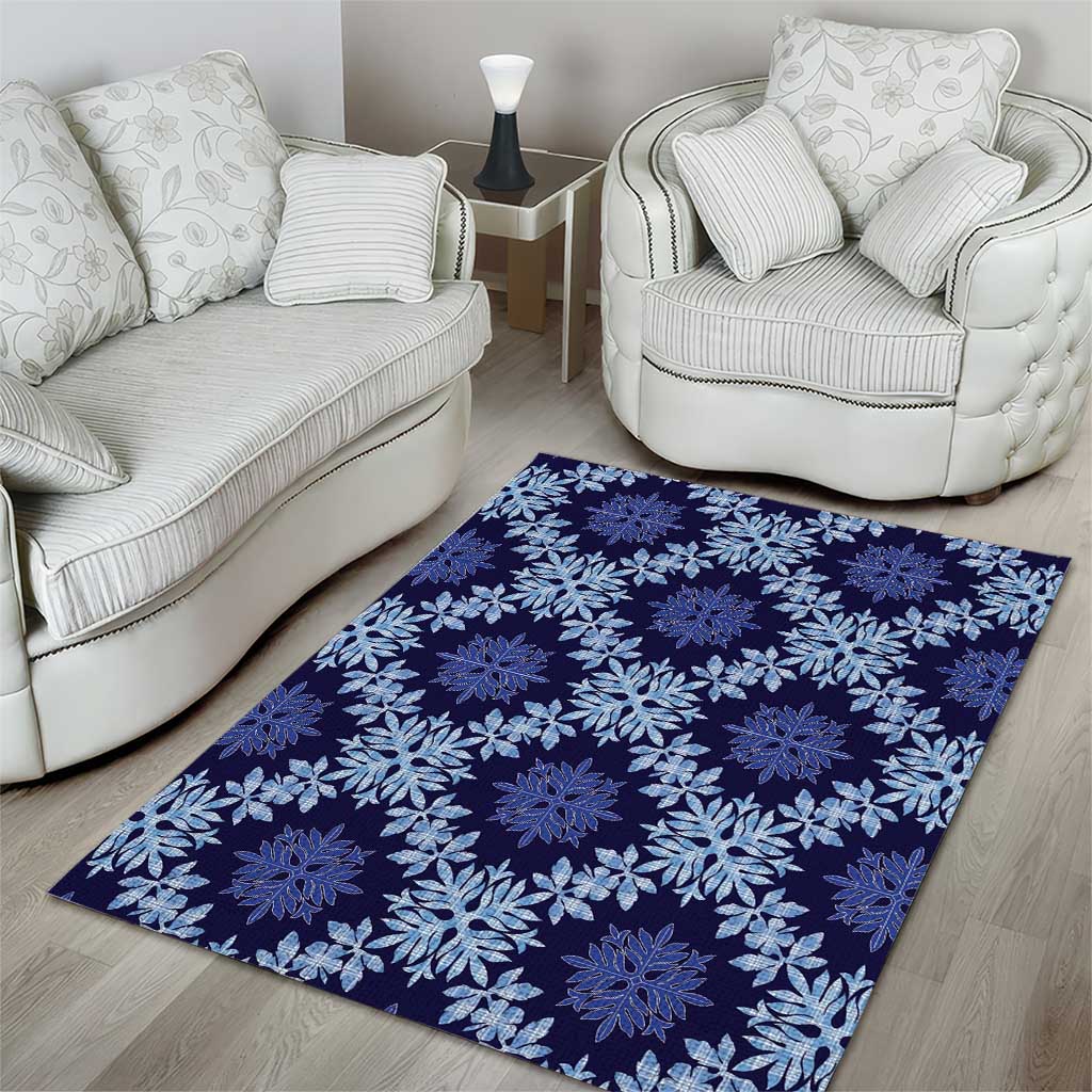 Palaka Hawaiian Quilt Seamless Pattern Area Rug LT9 - Polynesian Pride
