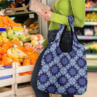 Palaka Hawaiian Quilt Seamless Pattern Grocery Bag LT9 - Polynesian Pride