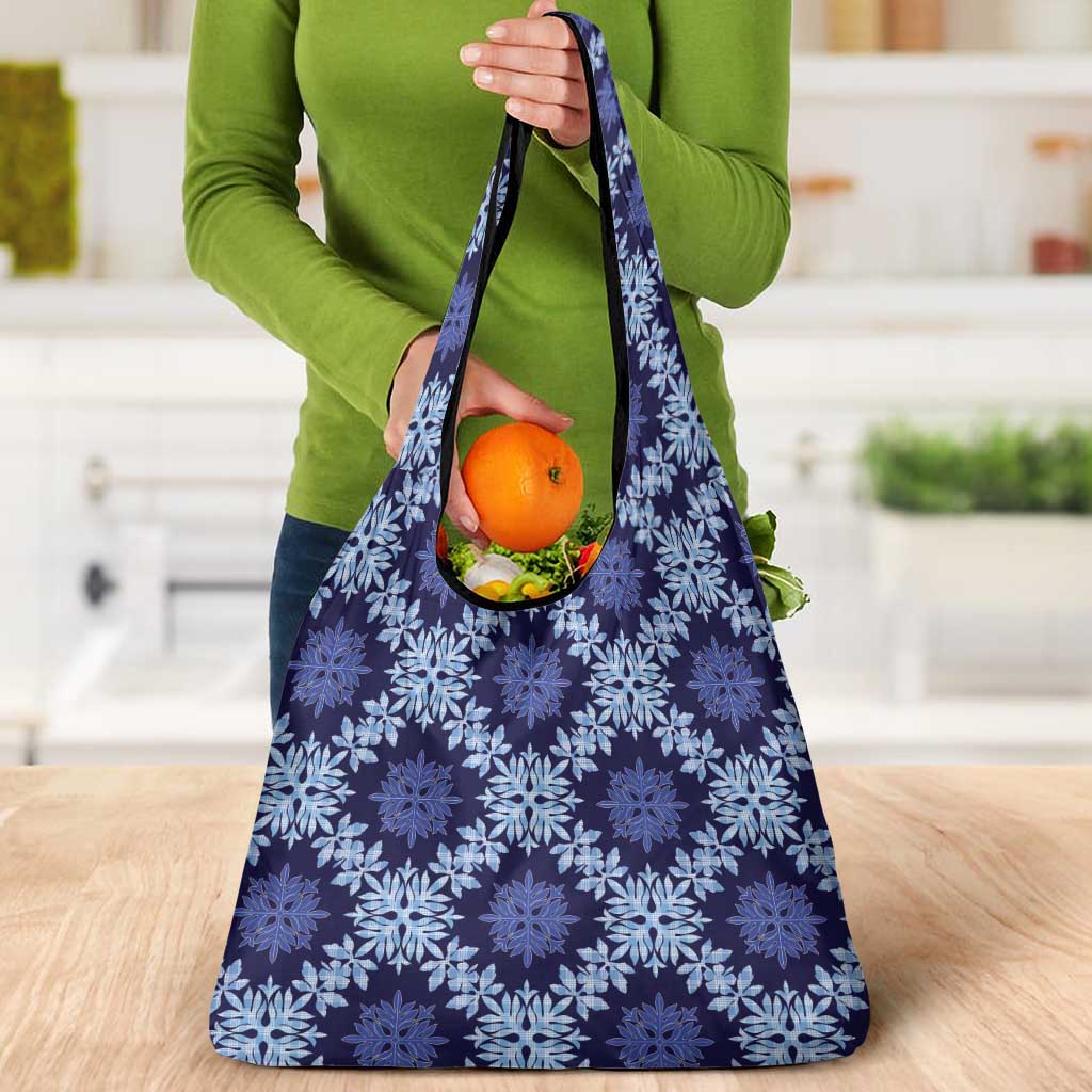 Palaka Hawaiian Quilt Seamless Pattern Grocery Bag LT9 - Polynesian Pride