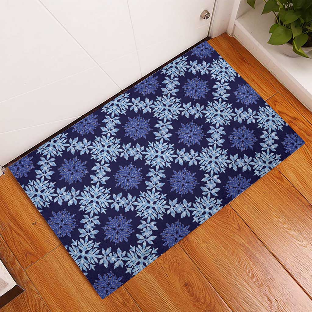 Palaka Hawaiian Quilt Seamless Pattern Rubber Doormat LT9 - Polynesian Pride