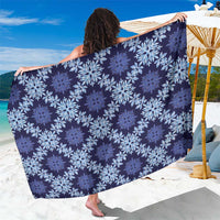 Palaka Hawaiian Quilt Seamless Pattern Sarong LT9 One Size 44 x 66 inches Blue - Polynesian Pride