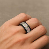 Squares Maile Leaf Spinner Ring Pink Palaka Hawaiian Quilt Pattern LT9 - Polynesian Pride