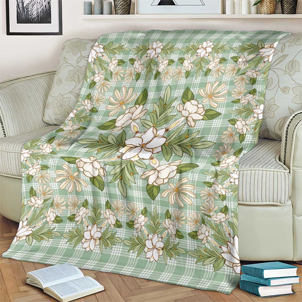Squares Maile Leaf Blanket Turquoise Palaka Hawaiian Quilt Pattern LT9 - Polynesian Pride