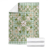 Squares Maile Leaf Blanket Turquoise Palaka Hawaiian Quilt Pattern LT9 - Polynesian Pride