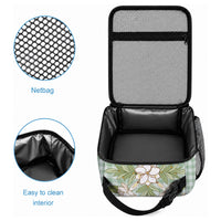 Squares Maile Leaf Lunch Bag Turquoise Palaka Hawaiian Quilt Pattern LT9 - Polynesian Pride