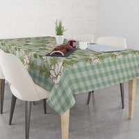 Squares Maile Leaf Tablecloth Turquoise Palaka Hawaiian Quilt Pattern LT9 - Polynesian Pride