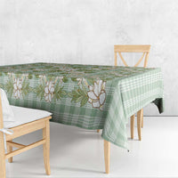 Squares Maile Leaf Tablecloth Turquoise Palaka Hawaiian Quilt Pattern LT9 - Polynesian Pride