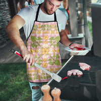 Squares Puakenikeni and Kalo Apron Pink Palaka Hawaiian Quilt Pattern LT9 - Polynesian Pride