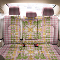 Squares Puakenikeni and Kalo Back Car Seat Cover Pink Palaka Hawaiian Quilt Pattern LT9 - Polynesian Pride